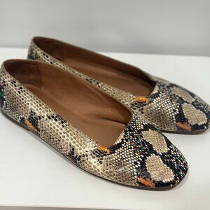Madewell Snakeskin Ballet Flats 9.5